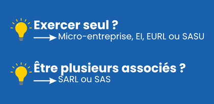 Exercer seul ou Être plusieurs associés
